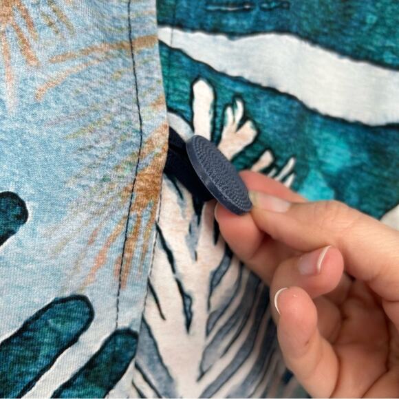 Art Simply by Dolcezza Art to Wear Tropical Print Jacket Size Large - Picture 5 of 7